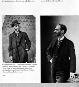 Dos retratos de George Eastman (1854-1932) 1884 y 1890